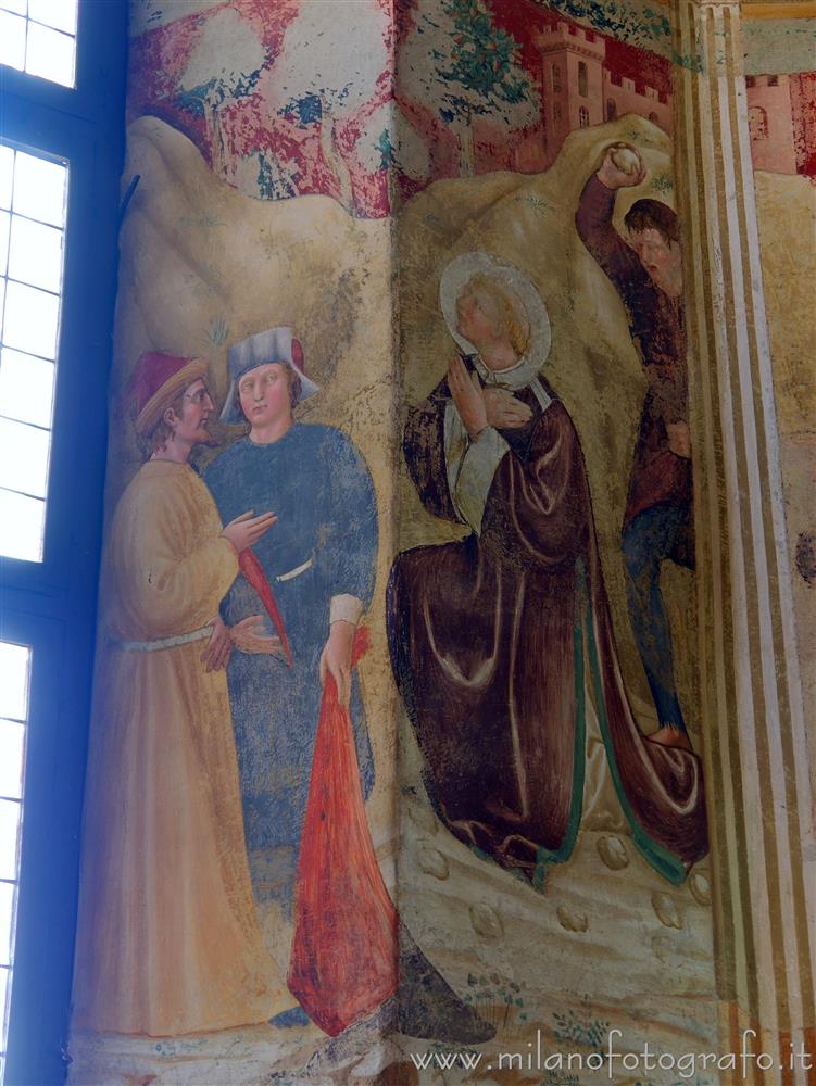 Castiglione Olona (Varese, Italy) - Martyrdom of Saint Stephen in the presbytery of the Collegiate Church of the Saints Stephen and Lawrence